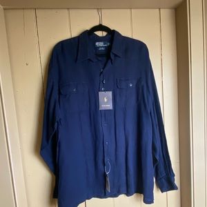 NWT Polo Ralph Lauren linen button down shirt